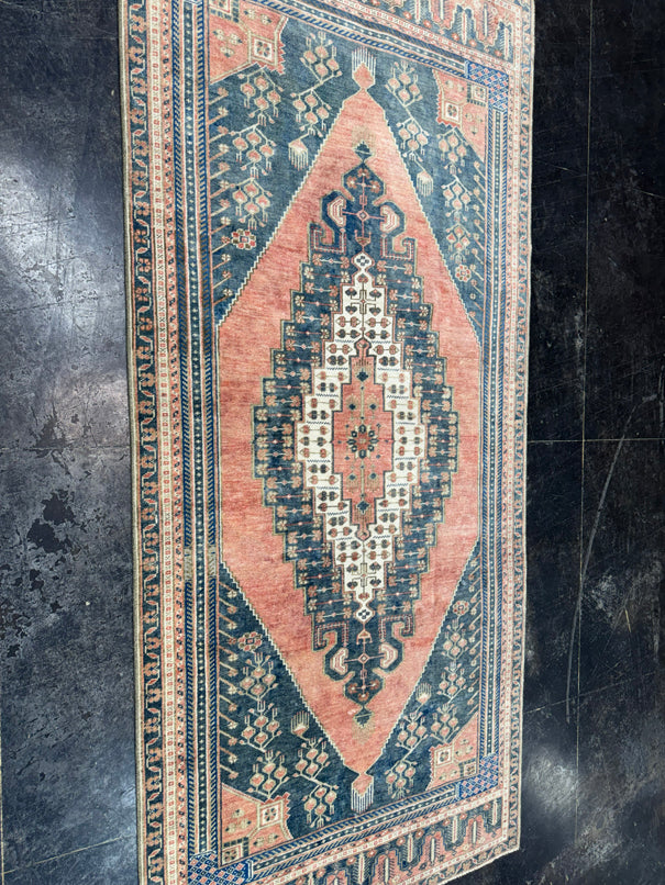 Turkish Vintage Runner Rug 4'2'' x 9'2'' #13061