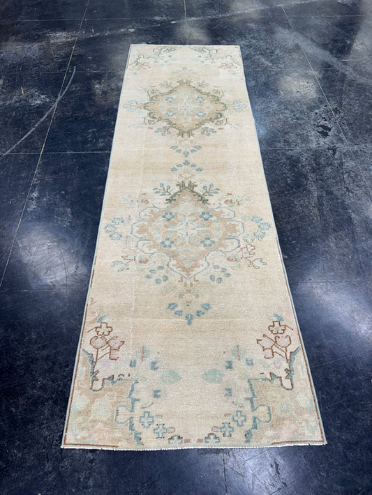 Turkish Vintage Runner Rug 2'11'' x 9'4'' #13077