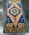 Turkish Vintage Runner Rug 3'7'' x 8'1'' #13060