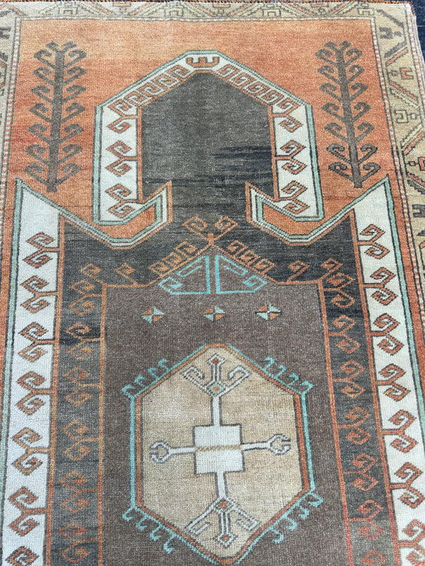 Turkish Vintage Rug 3'6'' x 6'3'' #13075