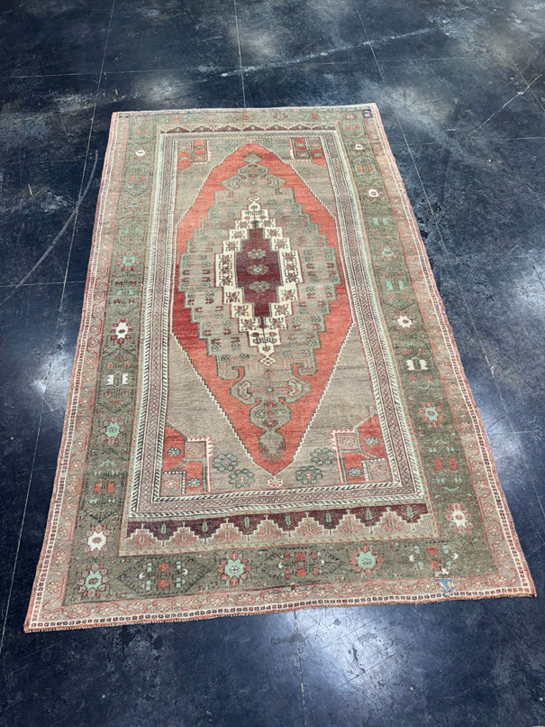 Turkish Vintage Rug 5'4'' x 9'3'' #13057