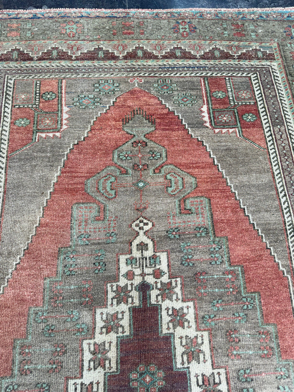 Turkish Vintage Rug 5'4'' x 9'3'' #13057