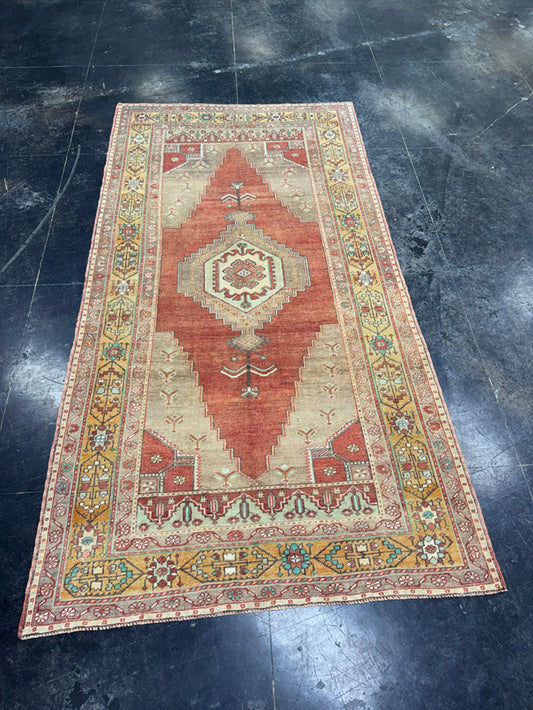 Turkish Vintage Rug 4'7'' x 8'11'' #13059