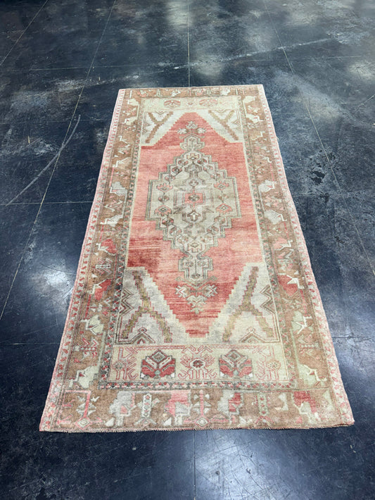 Turkish Vintage Runner Rug 4' x 8'8'' #13056