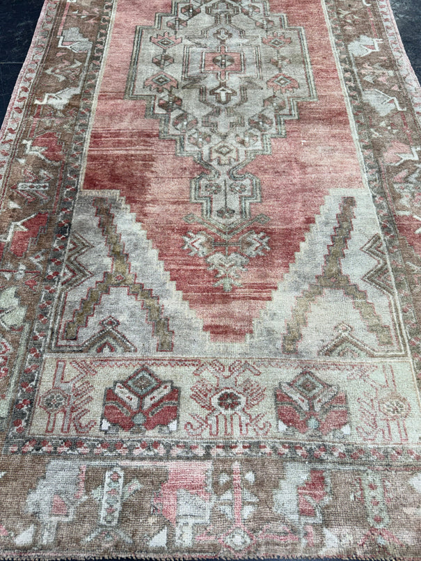 Turkish Vintage Runner Rug 4' x 8'8'' #13056