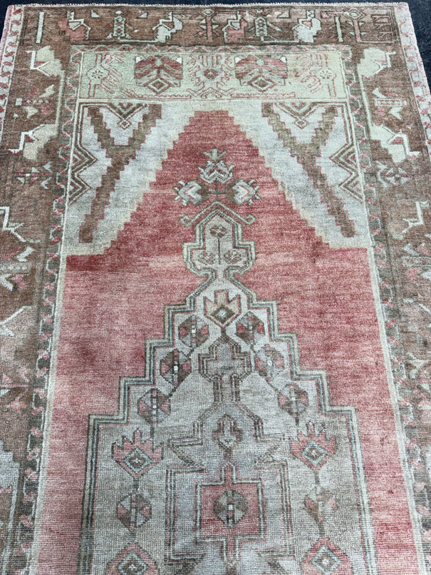Turkish Vintage Runner Rug 4' x 8'8'' #13056