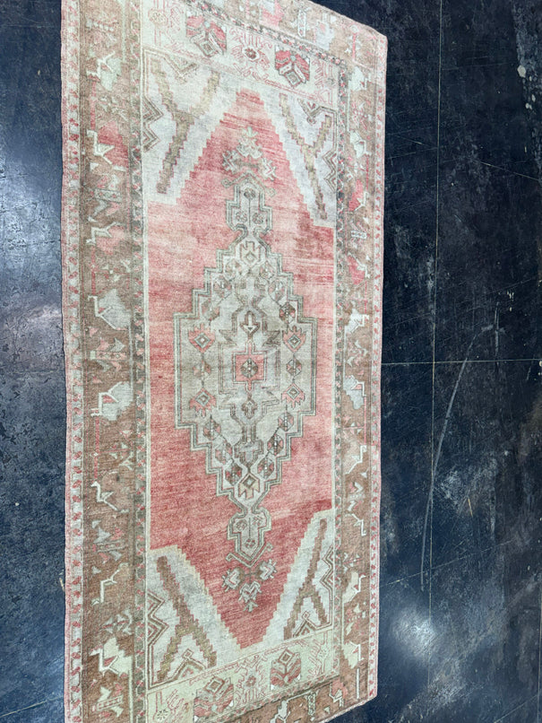 Turkish Vintage Runner Rug 4' x 8'8'' #13056