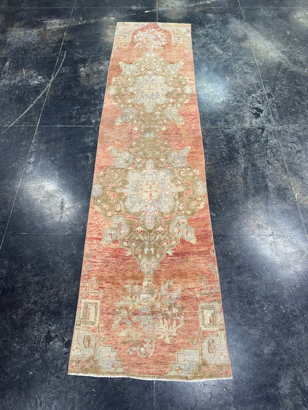 Turkish Vintage Runner Rug 2'6'' x 10'4'' #13041