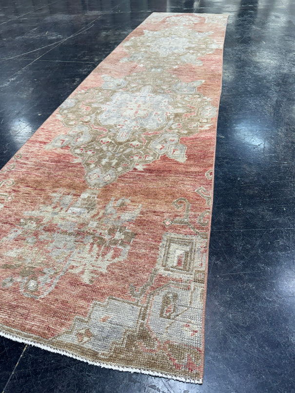 Turkish Vintage Runner Rug 2'6'' x 10'4'' #13041