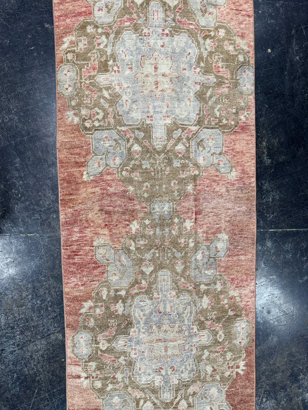 Turkish Vintage Runner Rug 2'6'' x 10'4'' #13041