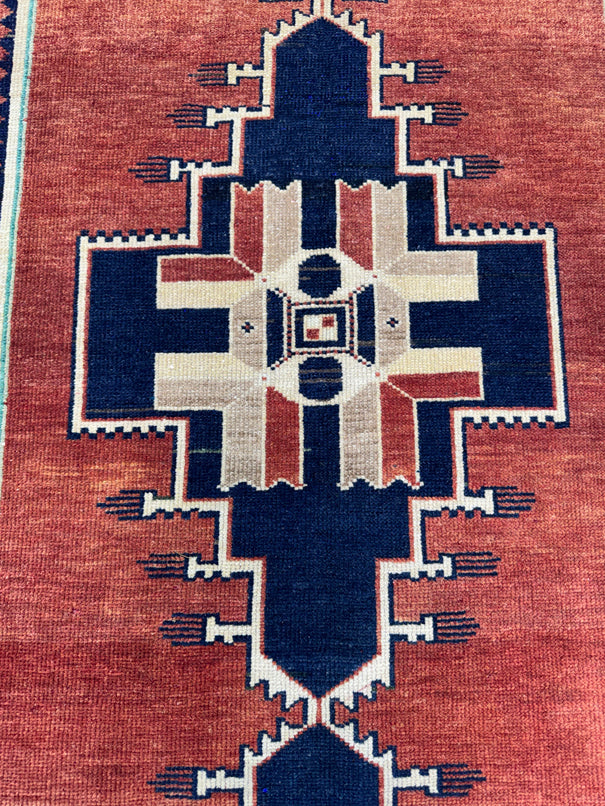 Turkish Vintage Runner Rug 3'4'' x 8'8'' #13038