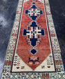 Turkish Vintage Runner Rug 3'4'' x 8'8'' #13038