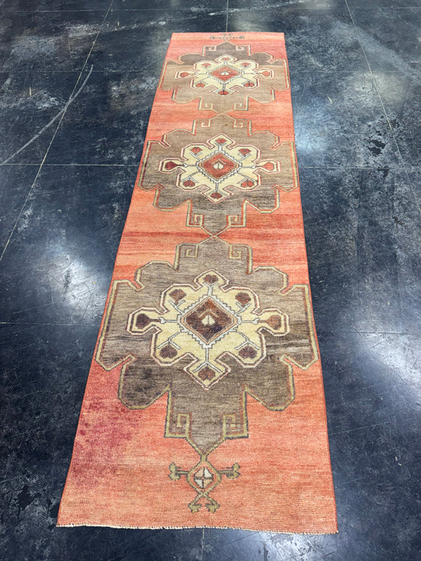 Turkish Vintage Runner Rug 2'8'' x 9'10'' #13039