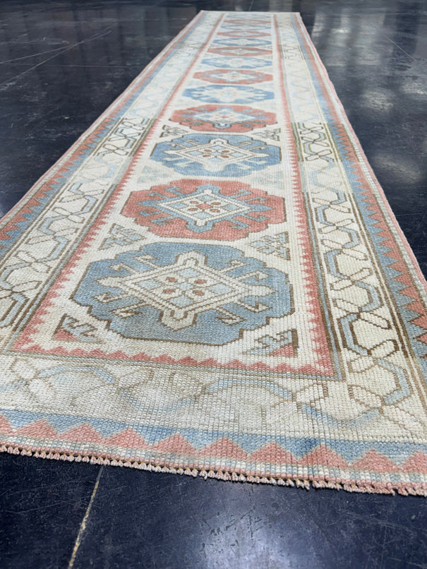 Turkish Vintage Runner Rug 2'9'' x 12'11'' #13046