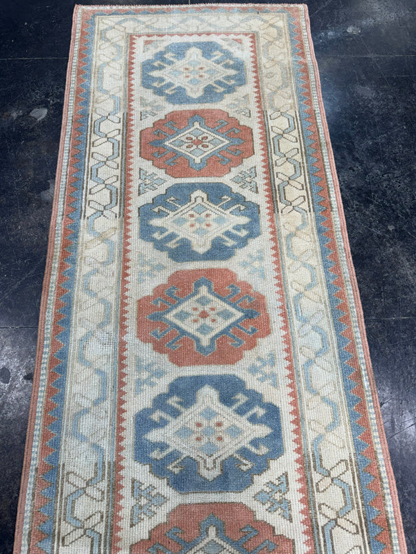 Turkish Vintage Runner Rug 2'9'' x 12'11'' #13046