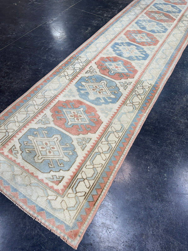 Turkish Vintage Runner Rug 2'9'' x 12'11'' #13046
