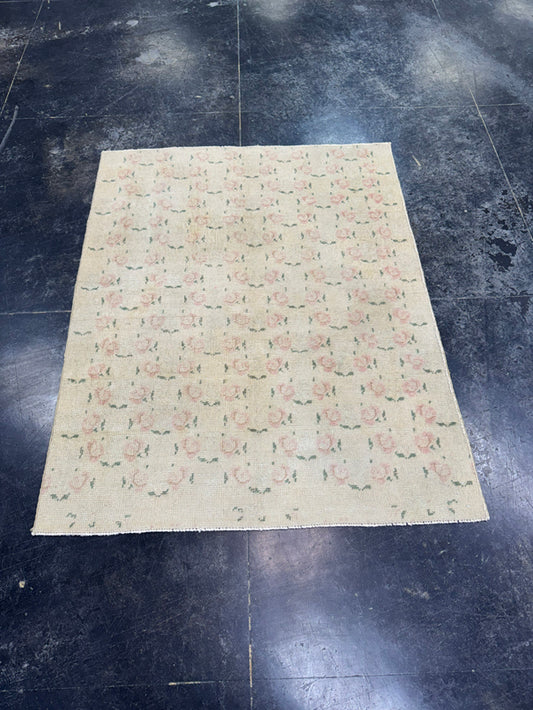 Turkish Vintage Rug 3'5'' x 4'5'' #13043