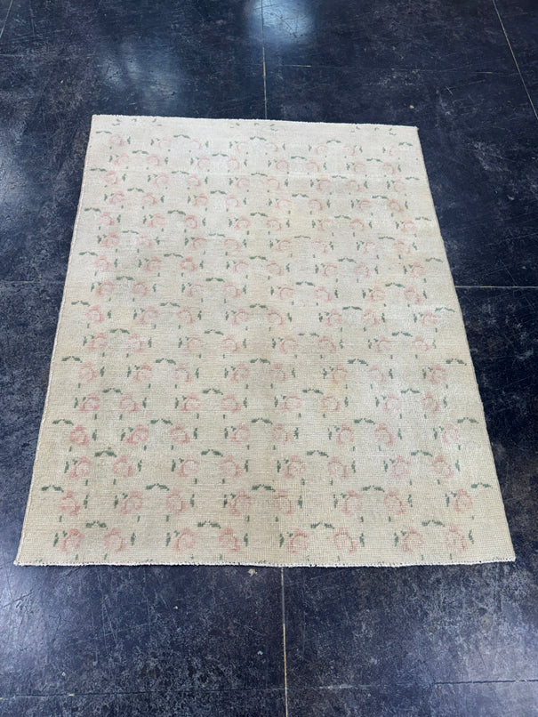 Turkish Vintage Rug 3'5'' x 4'5'' #13043