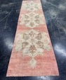 Turkish Vintage Runner Rug 3'1'' x 11'10'' #13016
