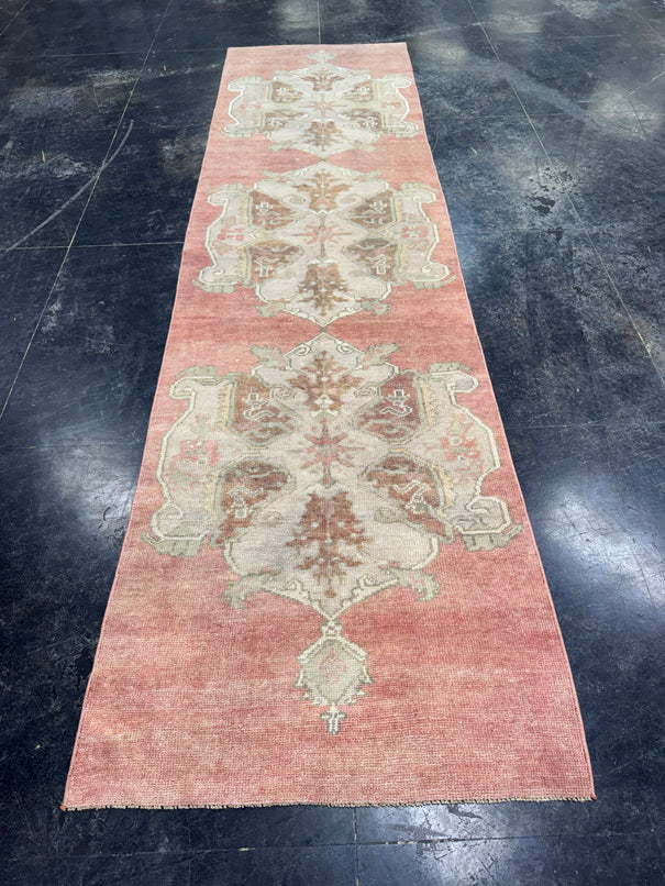 Turkish Vintage Runner Rug 3'1'' x 11'10'' #13016