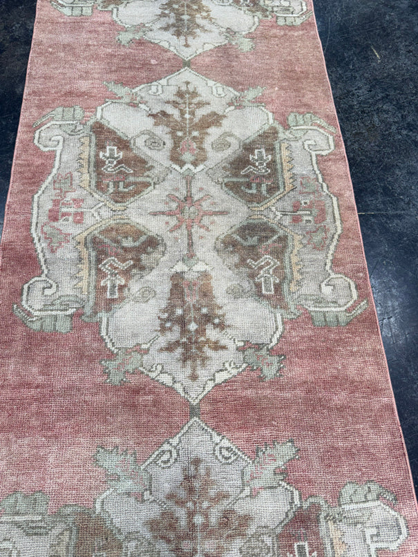 Turkish Vintage Runner Rug 3'1'' x 11'10'' #13016