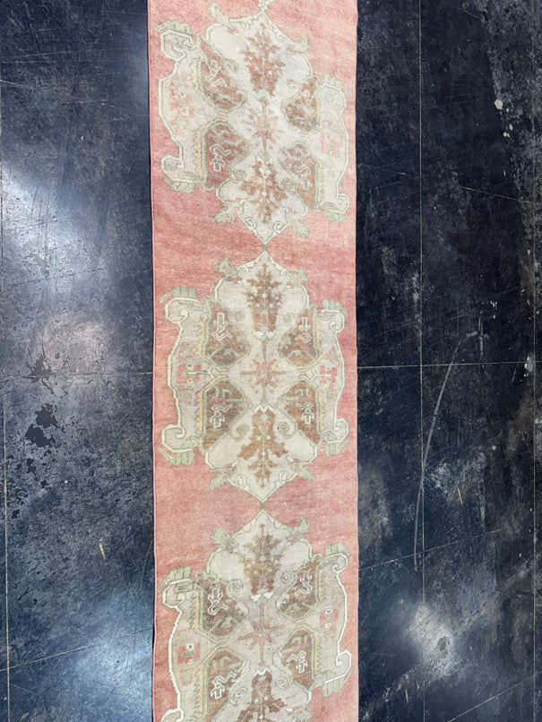 Turkish Vintage Runner Rug 3'1'' x 11'10'' #13016