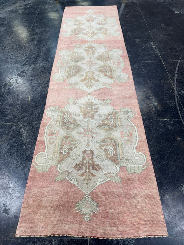 Turkish Vintage Runner Rug 3'1'' x 11'10'' #13016
