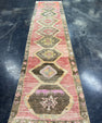 Turkish Vintage Runner Rug 3'2'' x 12'7'' #13017