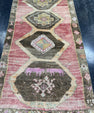 Turkish Vintage Runner Rug 3'2'' x 12'7'' #13017