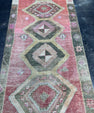 Turkish Vintage Runner Rug 3'2'' x 12'7'' #13017
