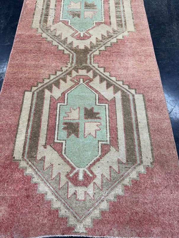 Turkish Vintage Runner Rug 3' x 13'6'' #13014