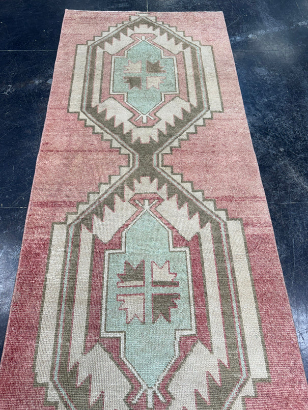 Turkish Vintage Runner Rug 3' x 13'6'' #13014