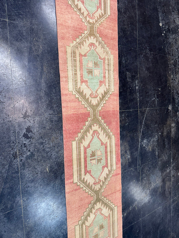 Turkish Vintage Runner Rug 3' x 13'6'' #13014