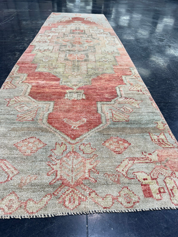 Turkish Vintage Runner Rug 2'7'' x 9'3'' #13012