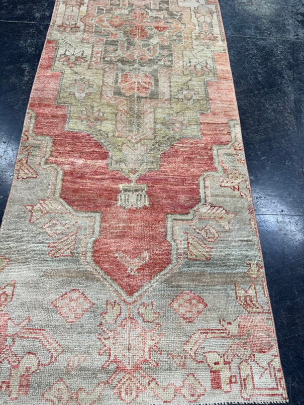 Turkish Vintage Runner Rug 2'7'' x 9'3'' #13012