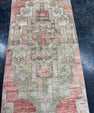 Turkish Vintage Runner Rug 2'7'' x 9'3'' #13012