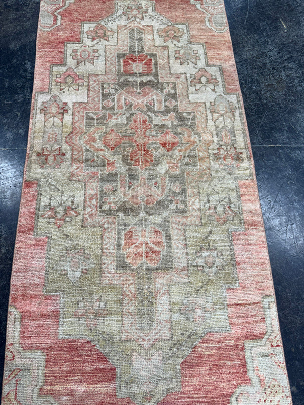 Turkish Vintage Runner Rug 2'7'' x 9'3'' #13012