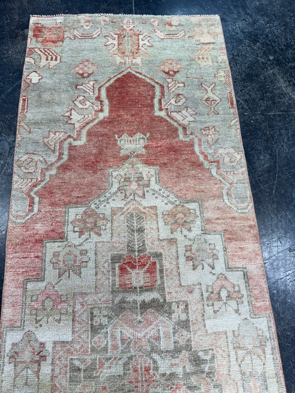 Turkish Vintage Runner Rug 2'7'' x 9'3'' #13012