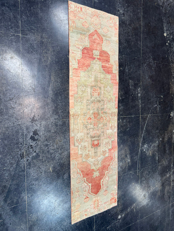 Turkish Vintage Runner Rug 2'7'' x 9'3'' #13012