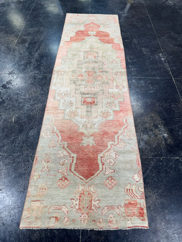 Turkish Vintage Runner Rug 2'7'' x 9'3'' #13012