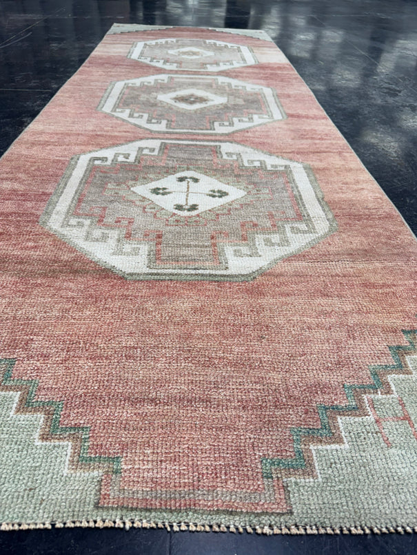 Turkish Vintage Runner Rug 3' x 8'10'' #13013