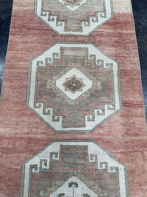 Turkish Vintage Runner Rug 3' x 8'10'' #13013