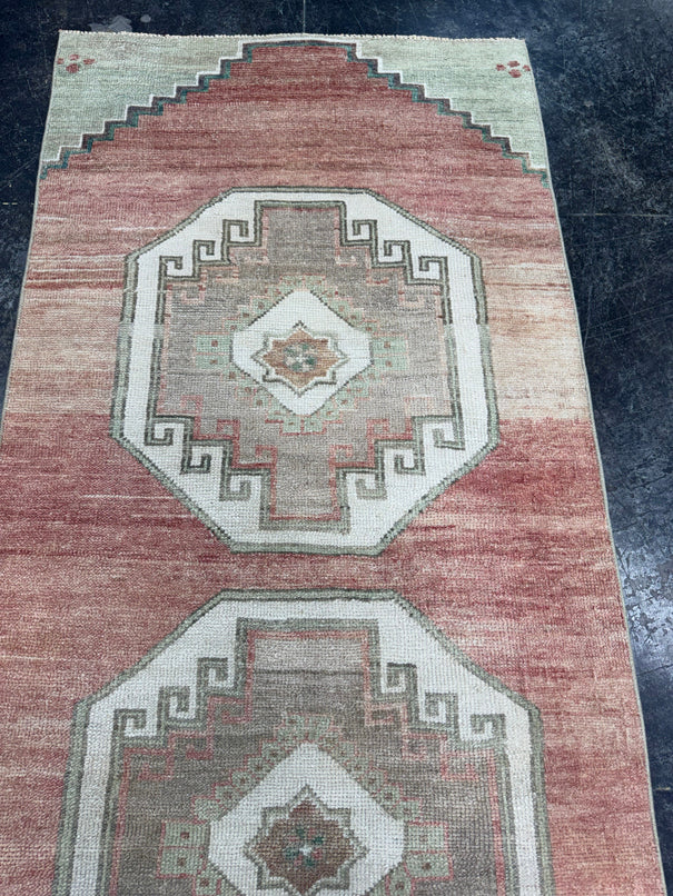 Turkish Vintage Runner Rug 3' x 8'10'' #13013