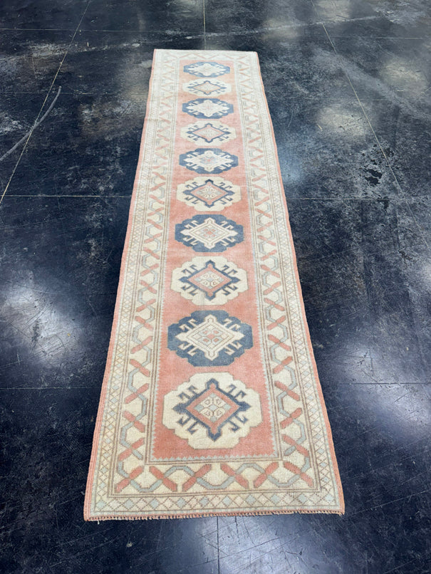 Turkish Vintage Runner Rug 2'3'' x 9'3'' #13010