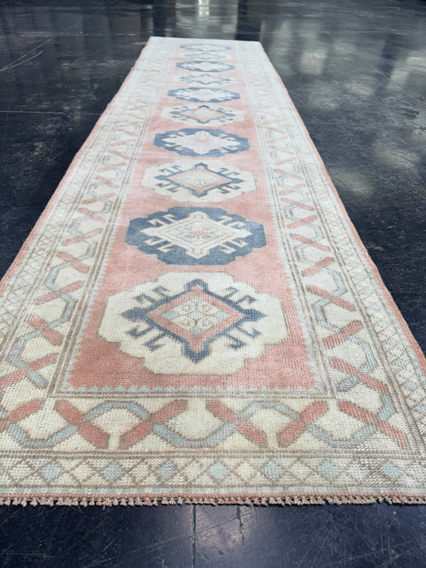 Turkish Vintage Runner Rug 2'3'' x 9'3'' #13010