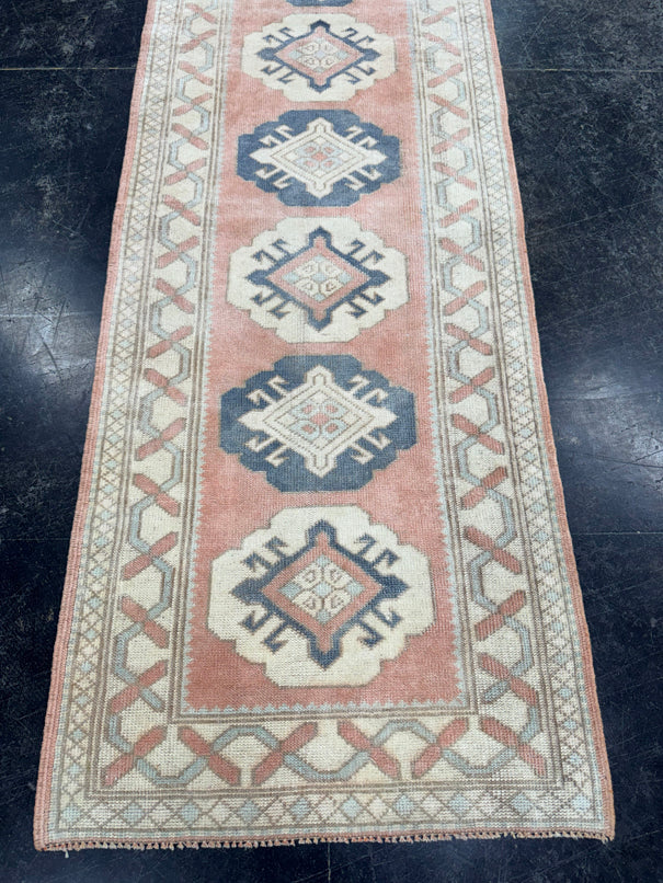 Turkish Vintage Runner Rug 2'3'' x 9'3'' #13010