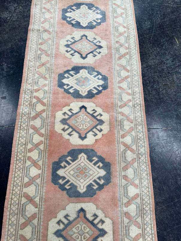 Turkish Vintage Runner Rug 2'3'' x 9'3'' #13010