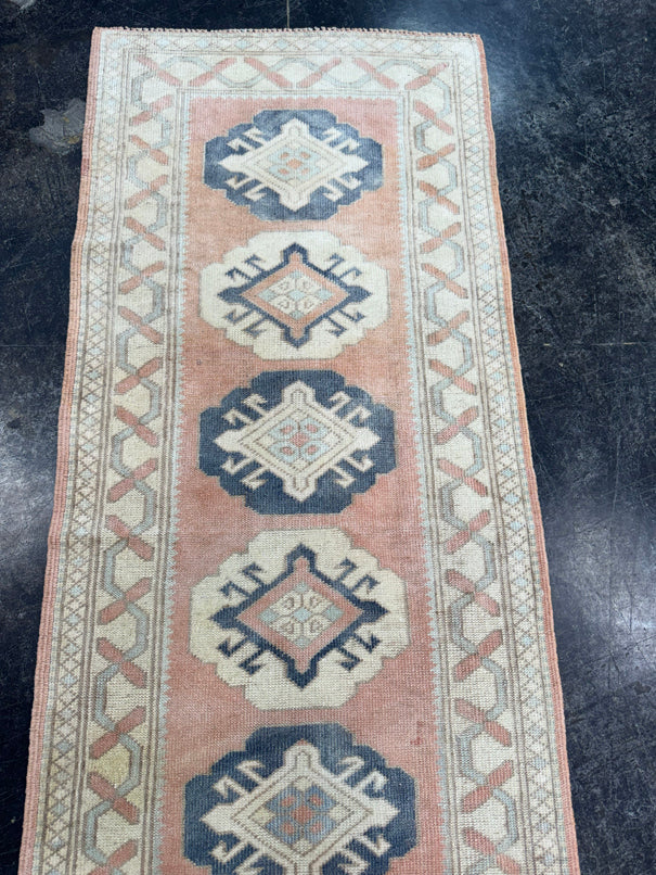 Turkish Vintage Runner Rug 2'3'' x 9'3'' #13010