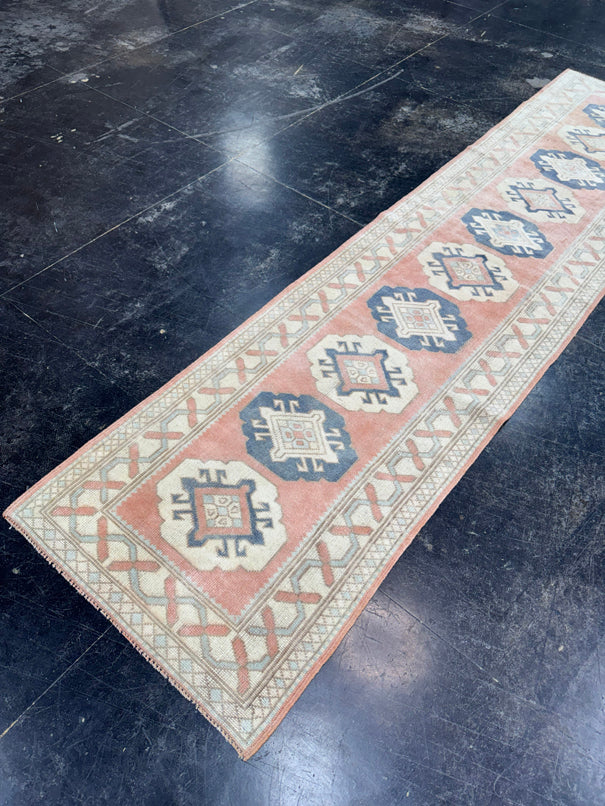 Turkish Vintage Runner Rug 2'3'' x 9'3'' #13010