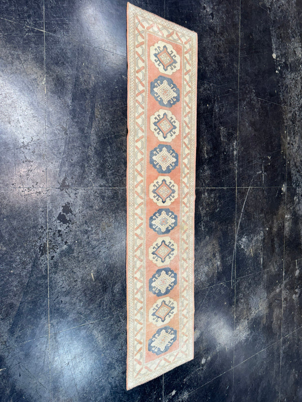 Turkish Vintage Runner Rug 2'3'' x 9'3'' #13010